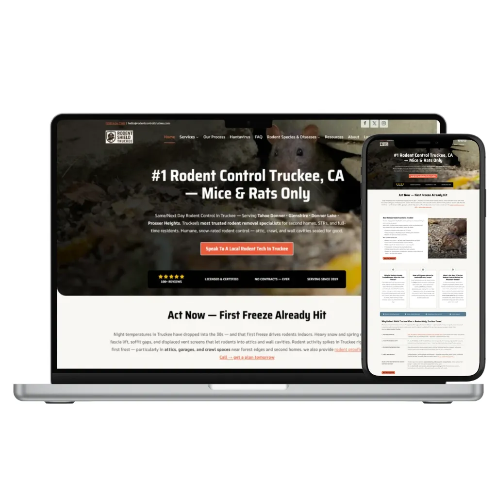 High-converting WordPress website design for a pest control business