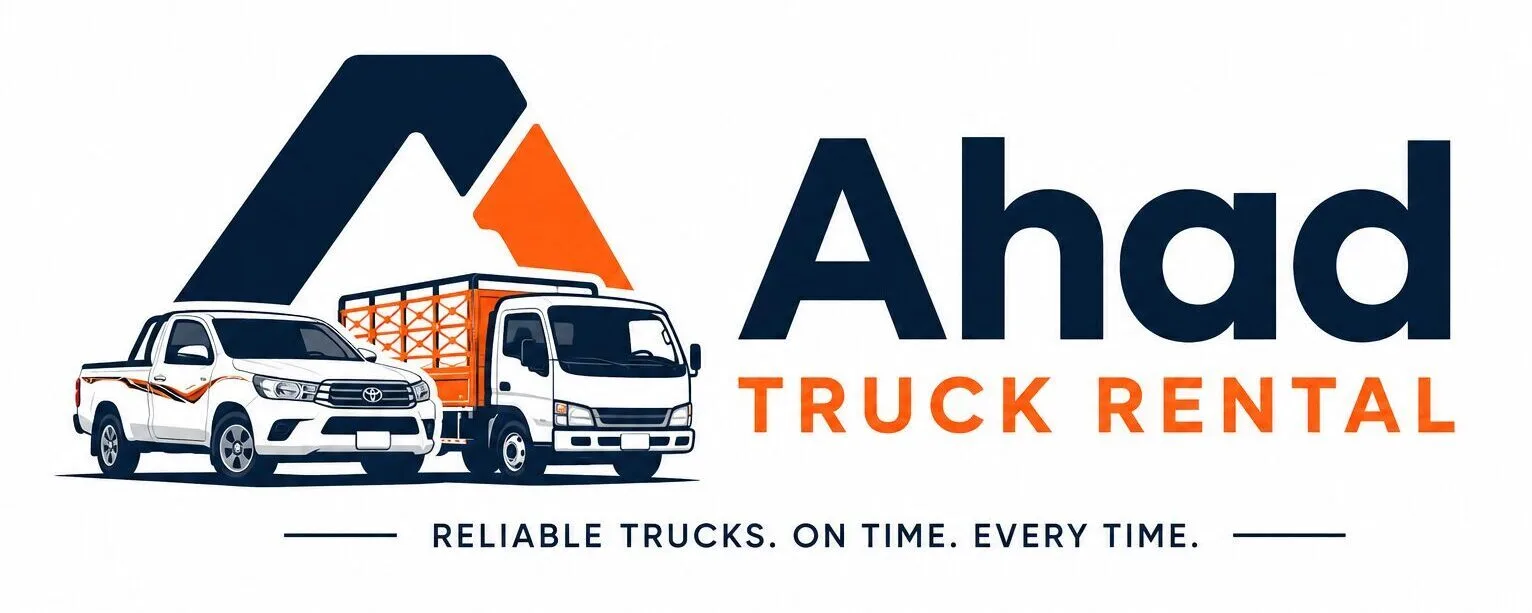 Truck rental business logo